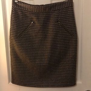 Brooklyn industries grey pink sparkle tweed skirt